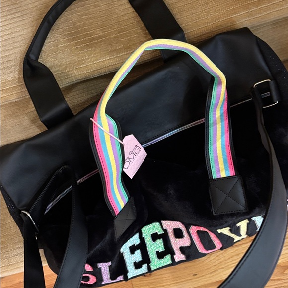 Miss Gwen’s  OMG Black Sleepover Bag with Rainbow Handle ( only one)NWT - Picture 13 of 13
